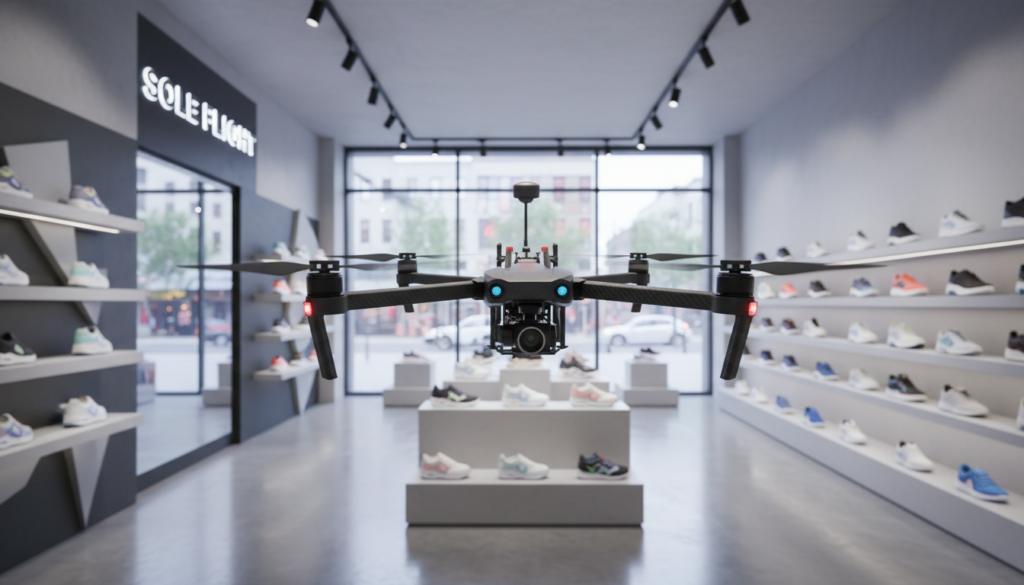 Shoe store fly through